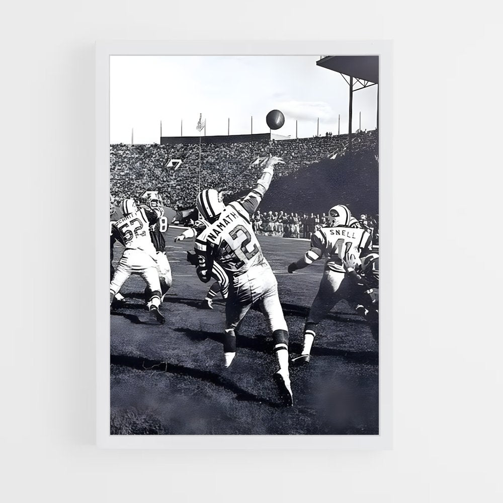 ap-joe namath-3 cadre Blanc