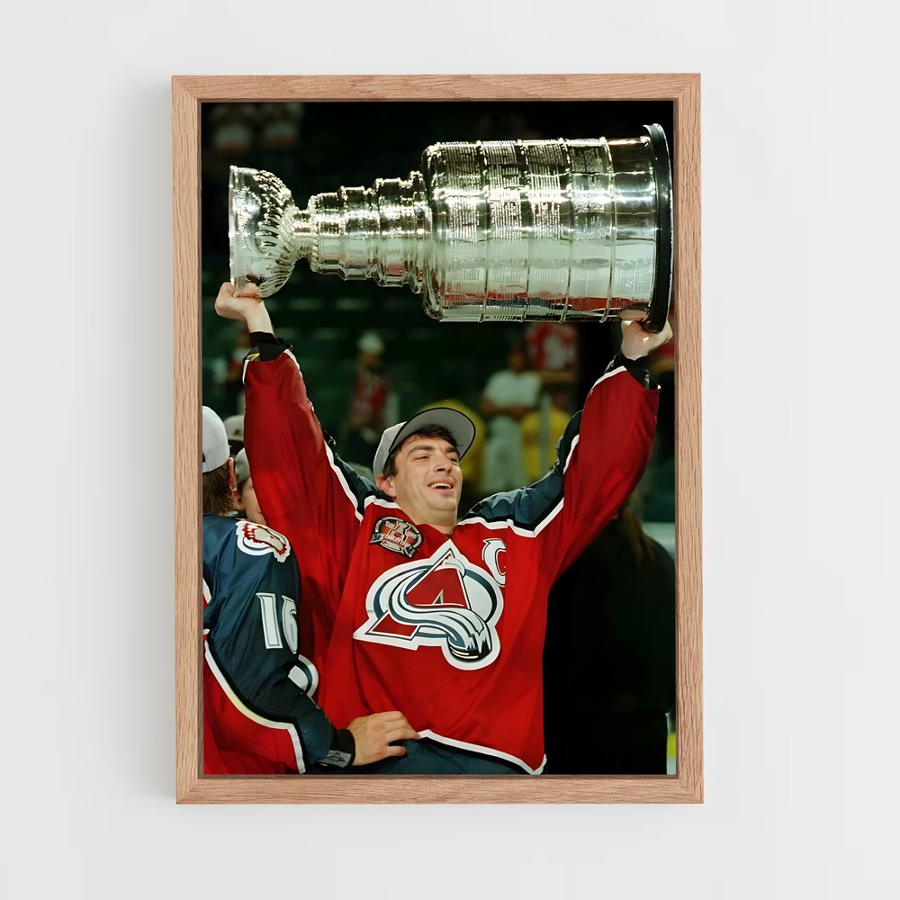 ap-joe sakic-2 cadre Bois clair