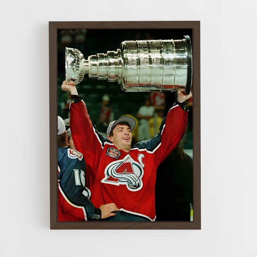 ap-joe sakic-2 cadre Bois foncé