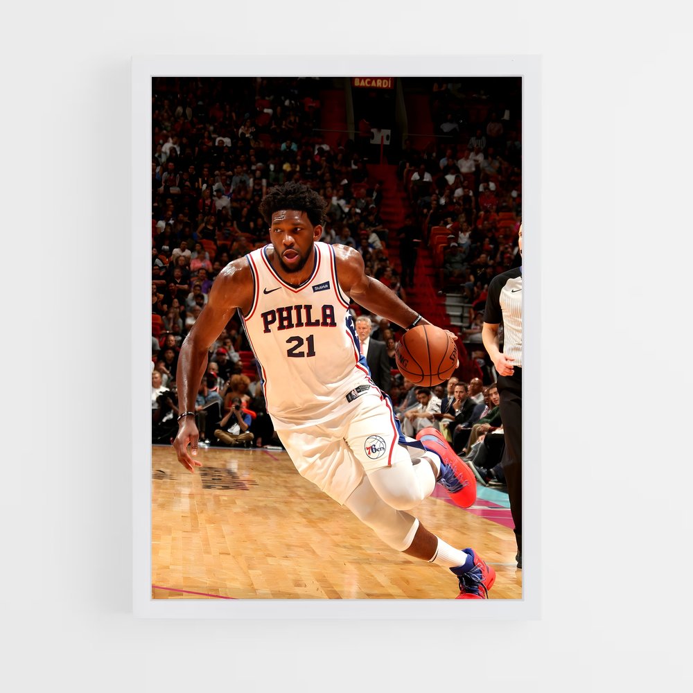 ap-joel embiid-11 cadre Blanc