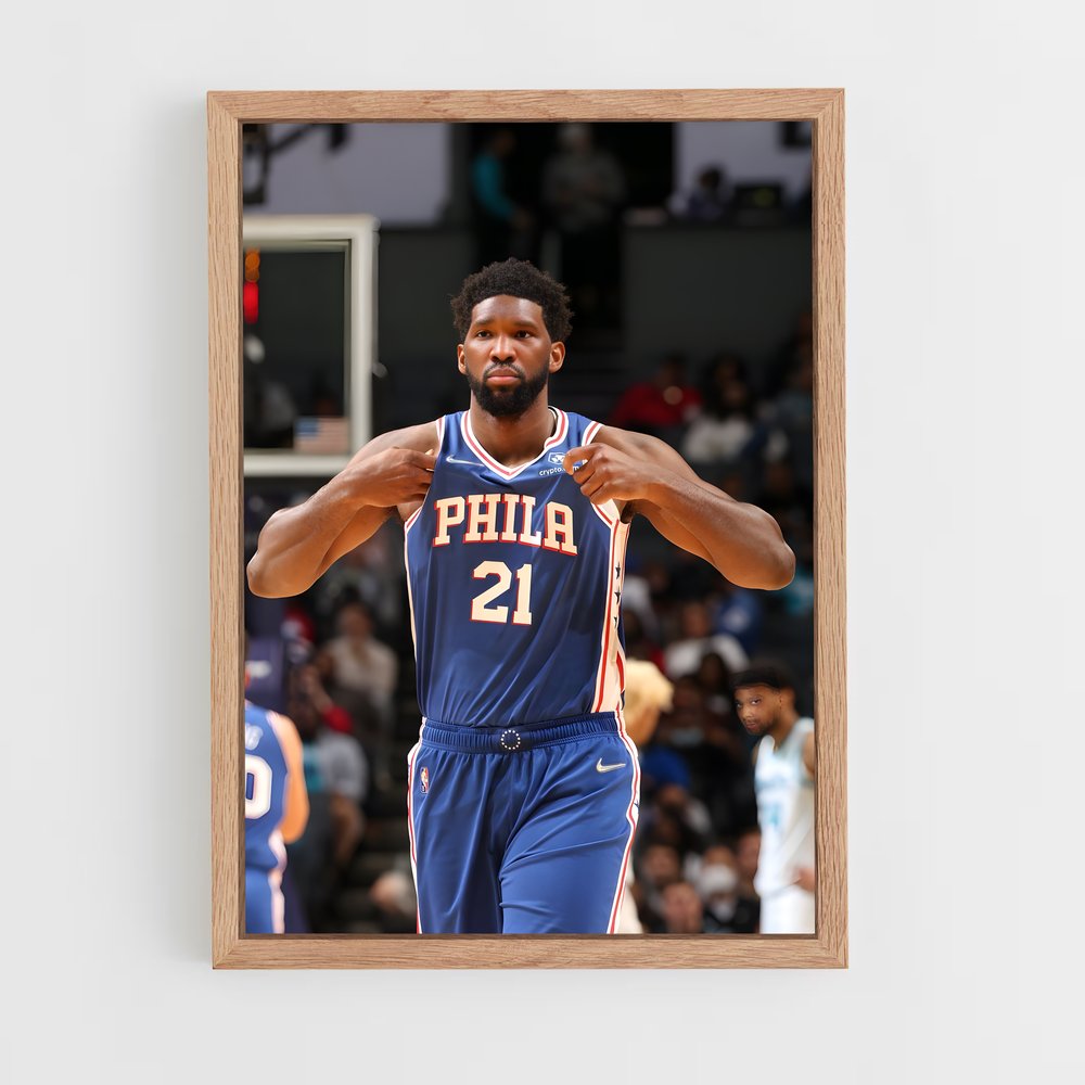 ap-joel embiid-12 cadre Bois clair