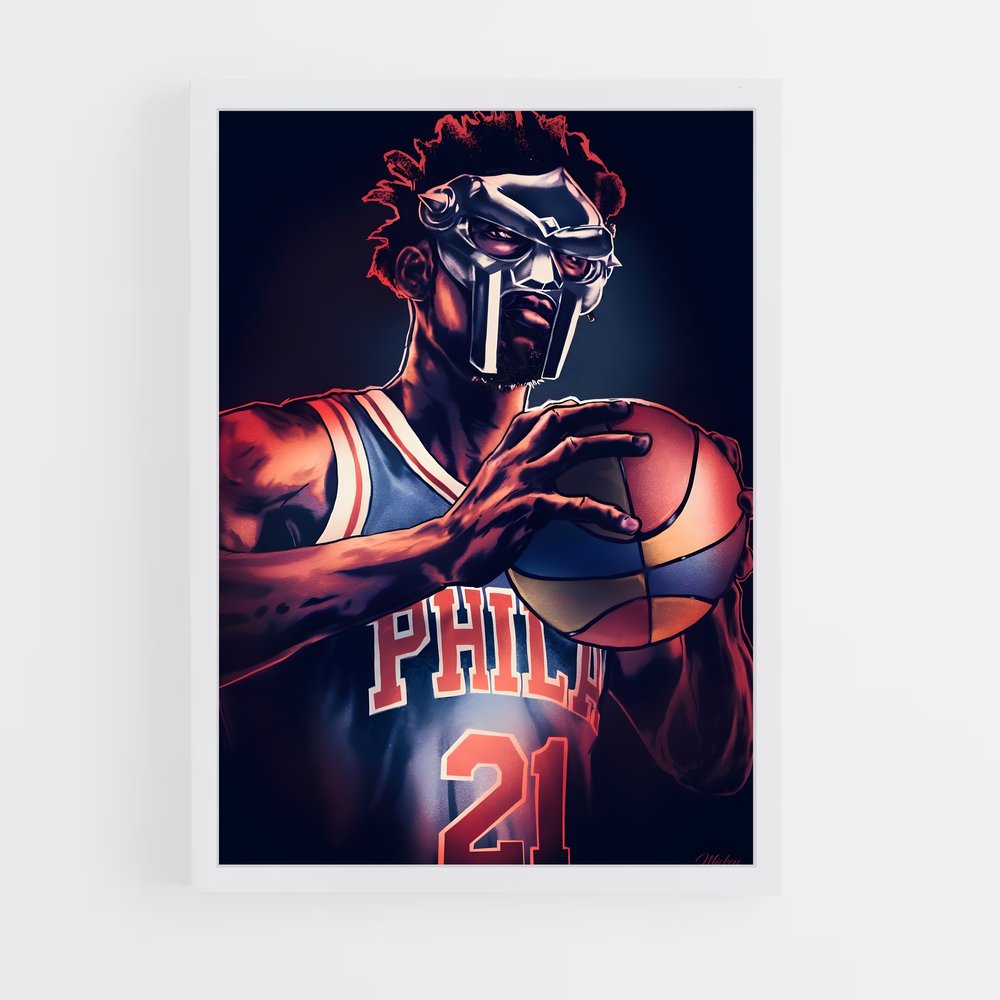 ap-joel embiid-4 cadre Blanc