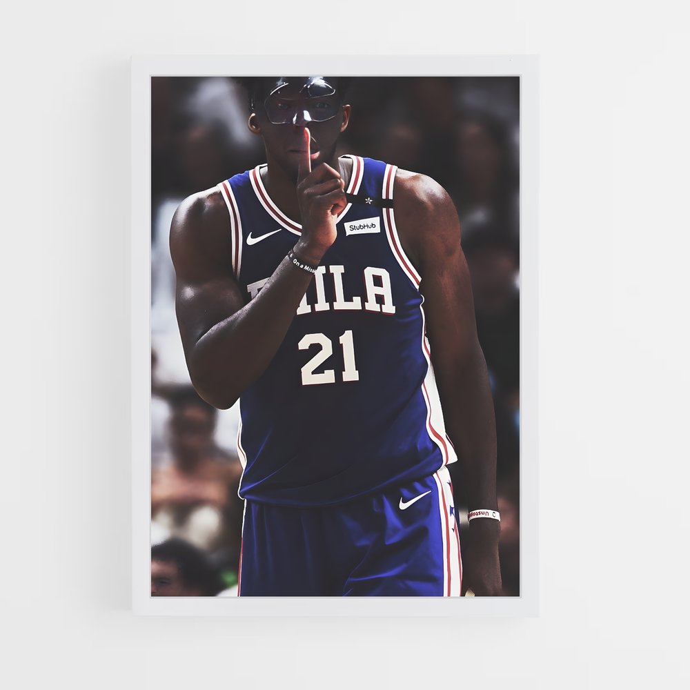 ap-joel embiid-5 cadre Blanc