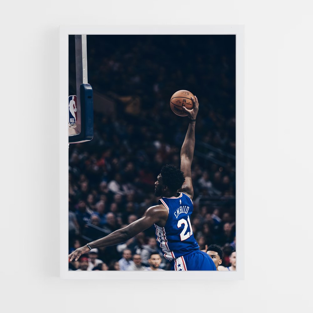 ap-joel embiid-8 cadre Blanc