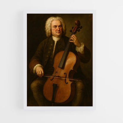 ap-johann sebastian bach-1 cadre Blanc