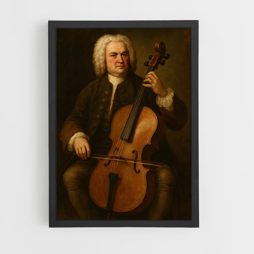 ap-johann sebastian bach-1 cadre Noir