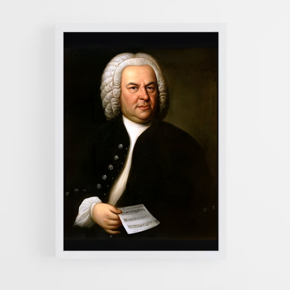 ap-johann sebastian bach-5 cadre Blanc