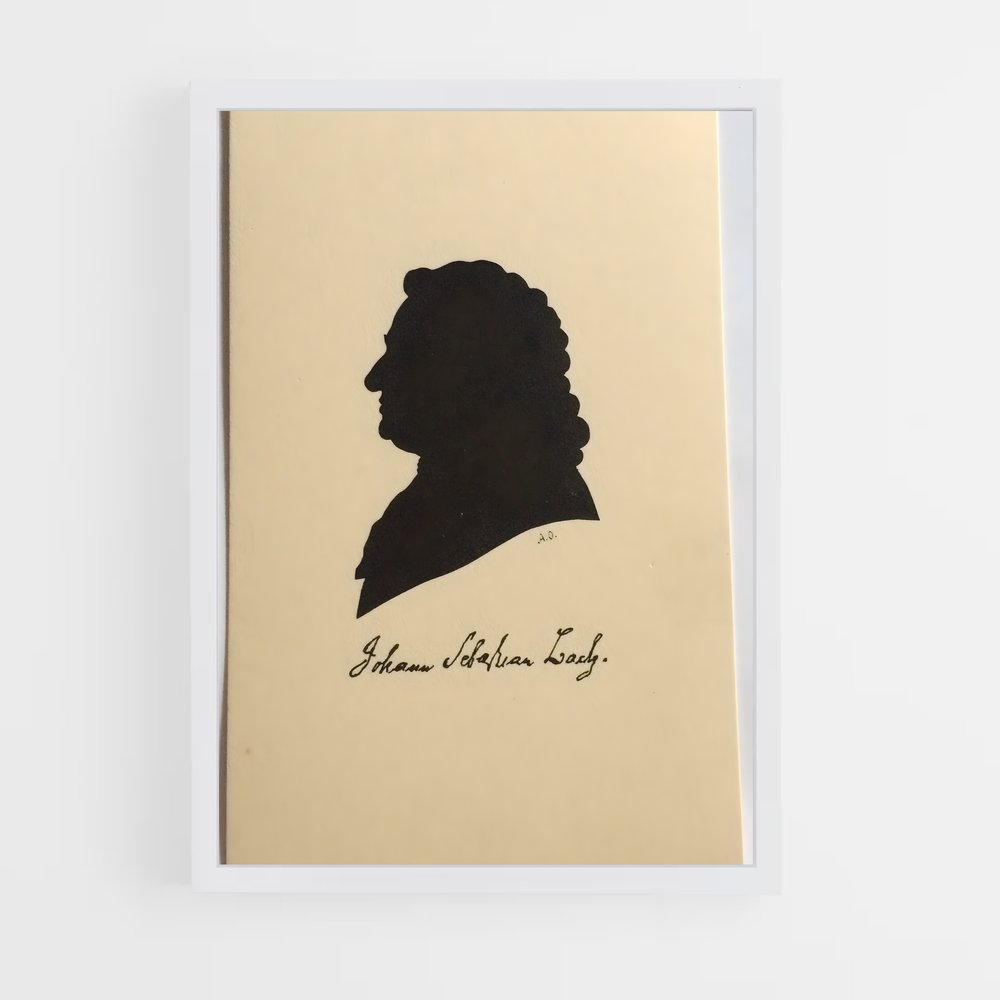 ap-johann sebastian bach-7 cadre Blanc
