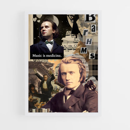 ap-johannes brahms-1 cadre Blanc