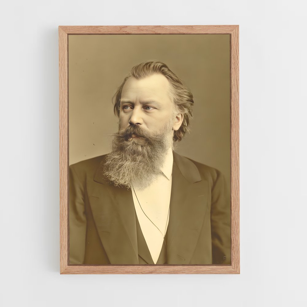 ap-johannes brahms-2 cadre Bois clair