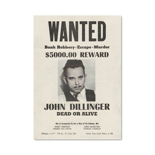 Poster Wanted: John Dillinger
