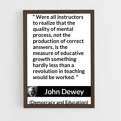 ap-john dewey-3 cadre Bois foncé