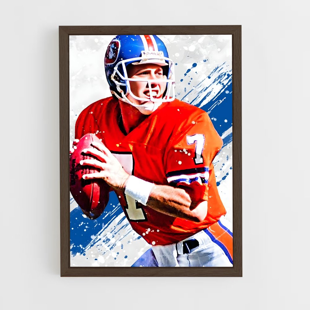 ap-john elway-1 cadre Bois foncé