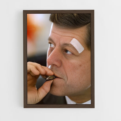 ap-john f kennedy-4 cadre Bois foncé