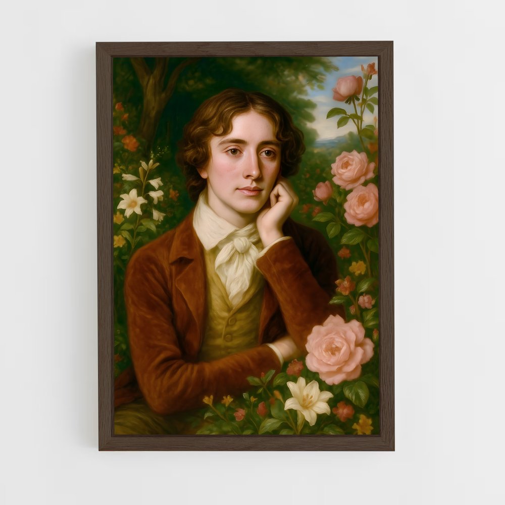 ap-john keats-2 cadre Bois foncé