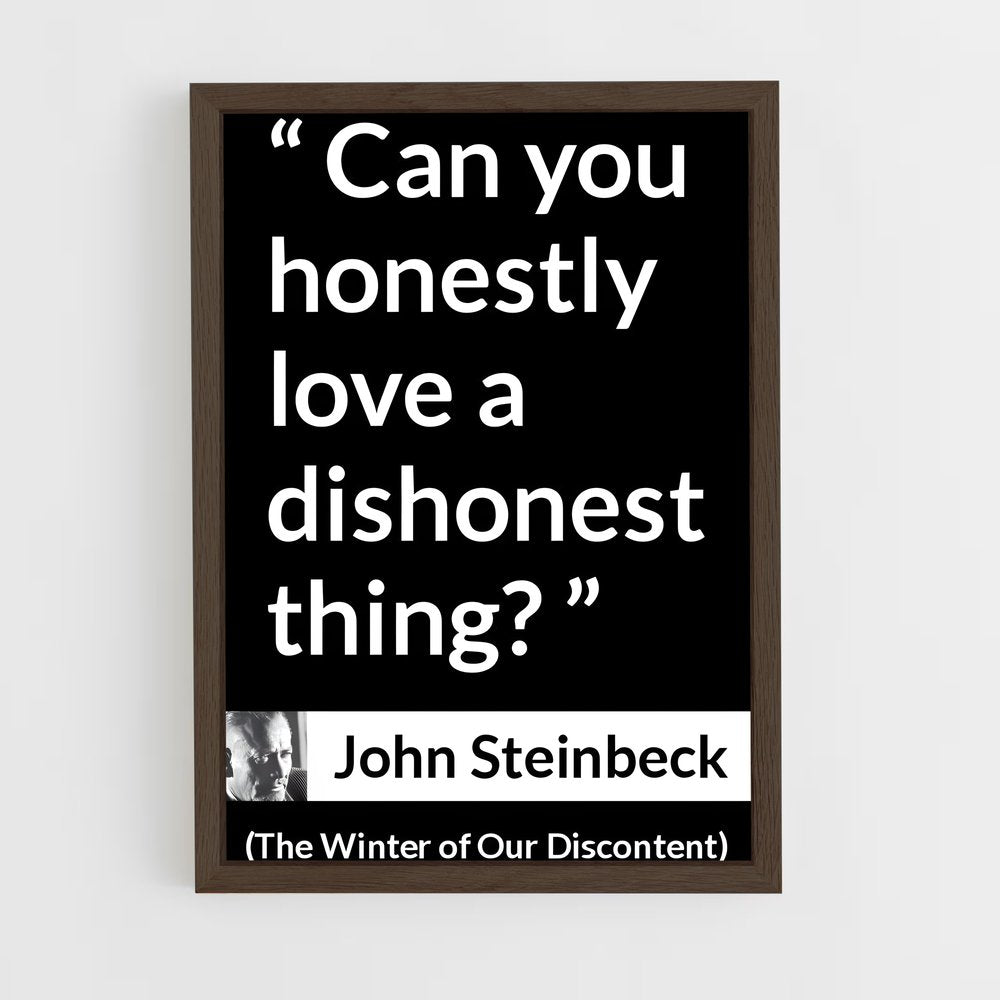 ap-john steinbeck-10 cadre Bois foncé