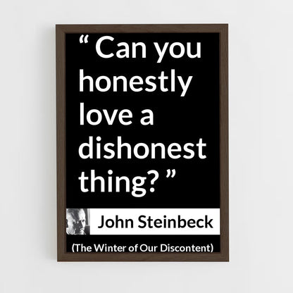ap-john steinbeck-10 cadre Bois foncé