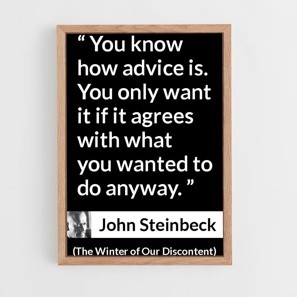 ap-john steinbeck-3 cadre Bois clair