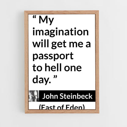 ap-john steinbeck-5 cadre Bois clair