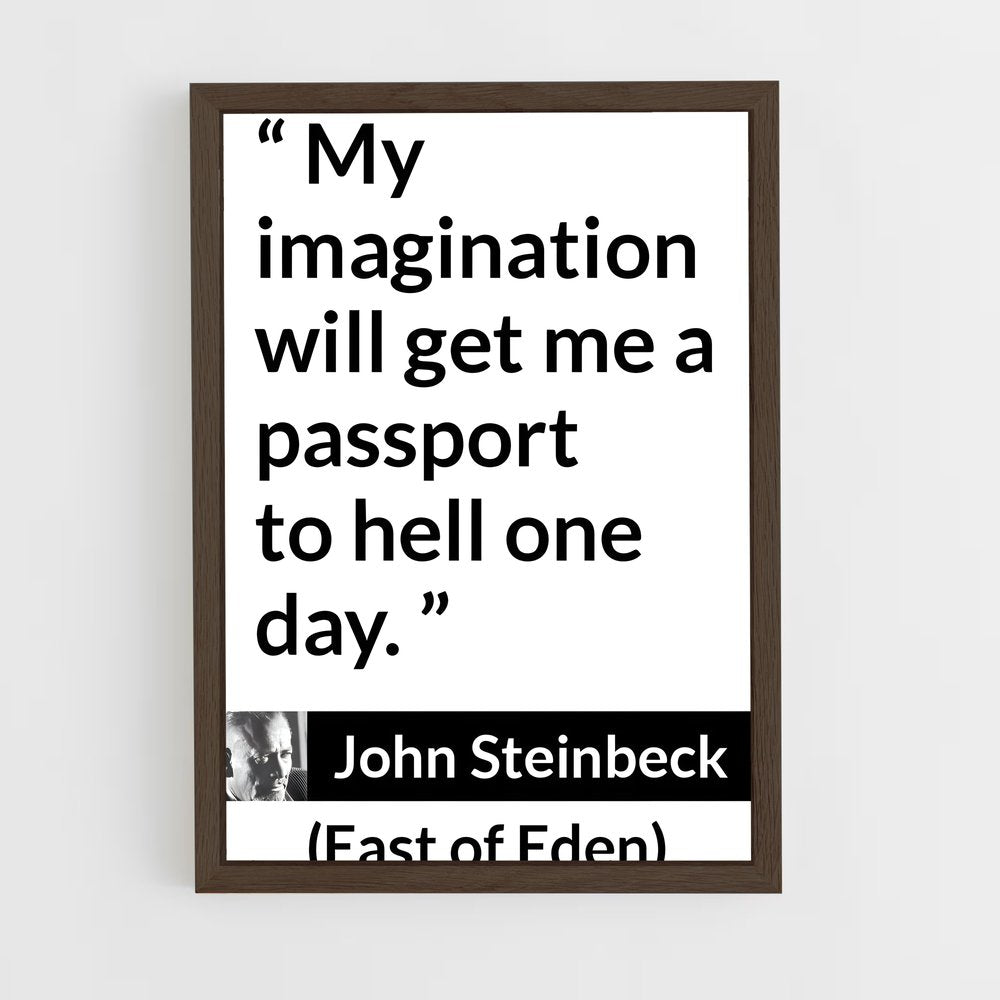 ap-john steinbeck-5 cadre Bois foncé