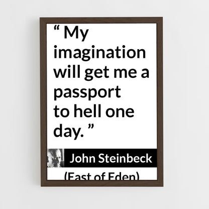 ap-john steinbeck-5 cadre Bois foncé