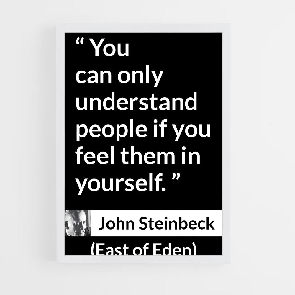 ap-john steinbeck-7 cadre Blanc