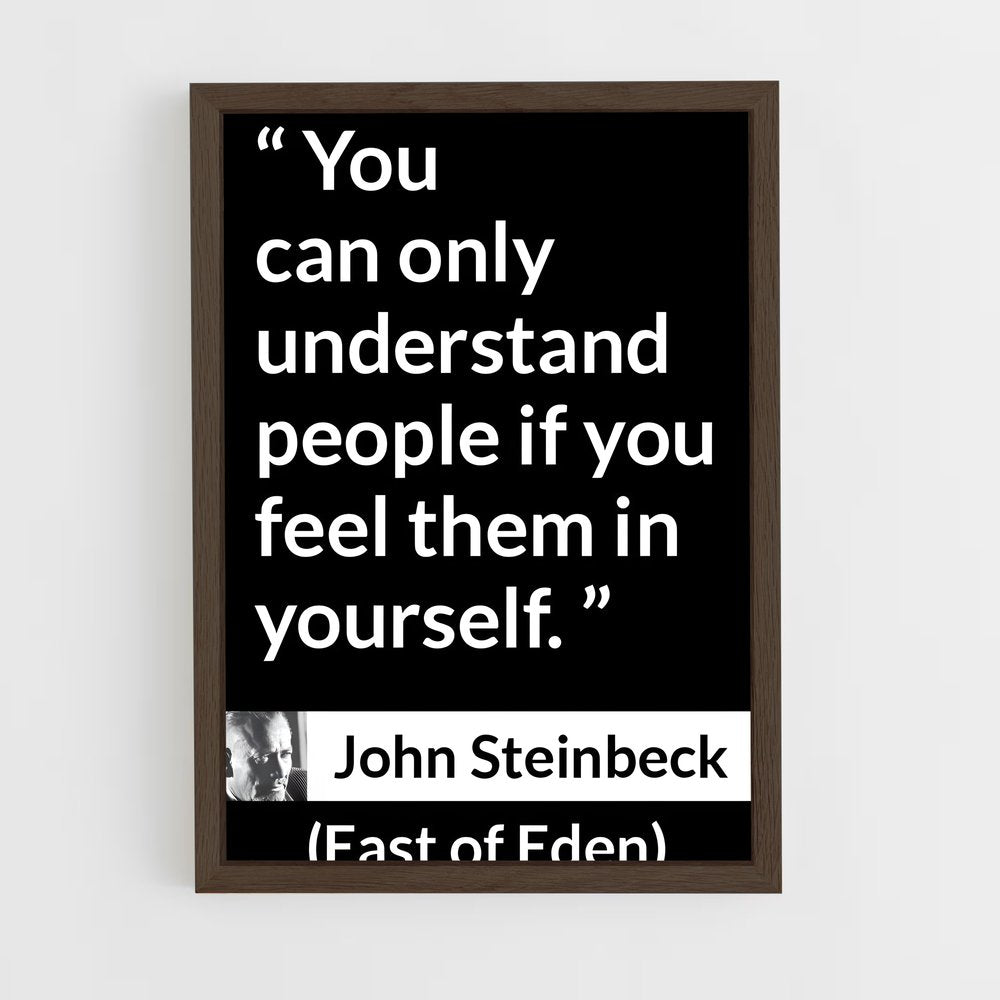 ap-john steinbeck-7 cadre Bois foncé