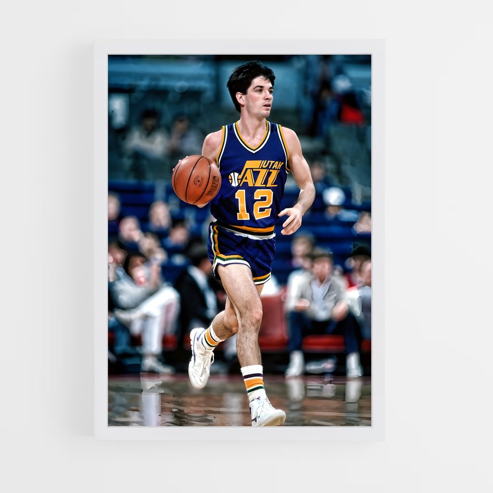 ap-john stockton-4 cadre Blanc