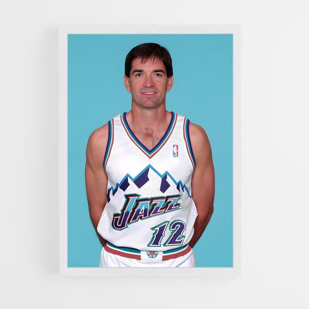ap-john stockton-7 cadre Blanc