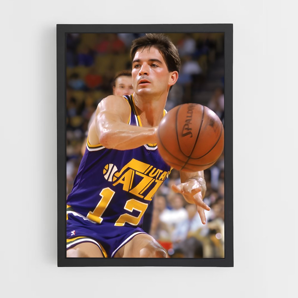 ap-john stockton-8 cadre Noir