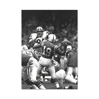 Poster Unitas à la Ligne d'Endzone