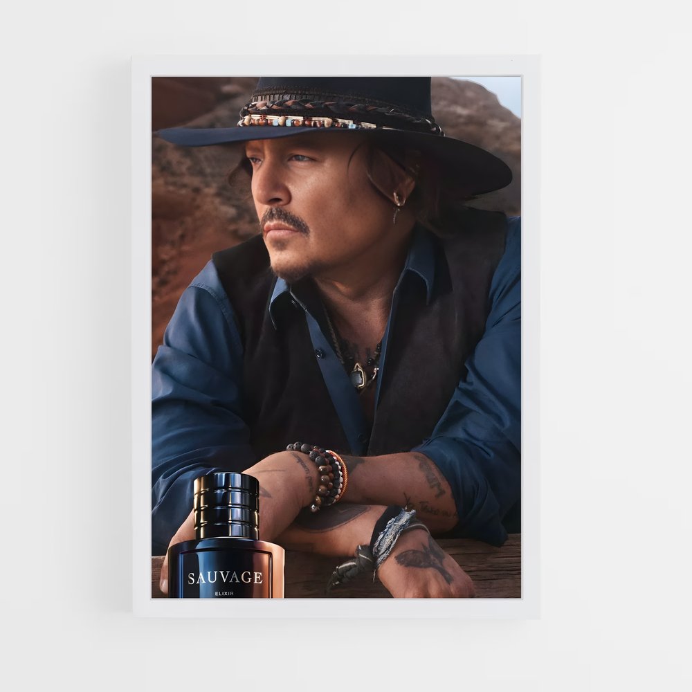 ap-johnny depp-3 cadre Blanc