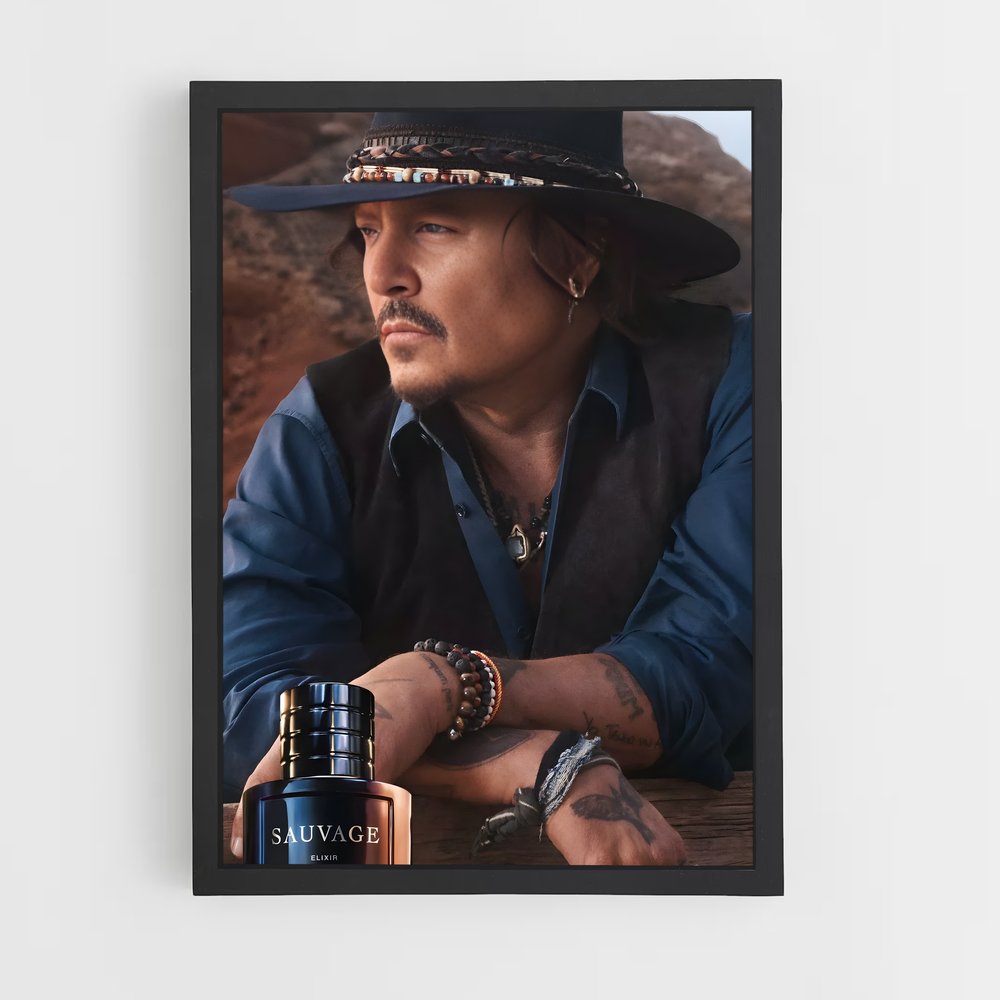 ap-johnny depp-3 cadre Noir