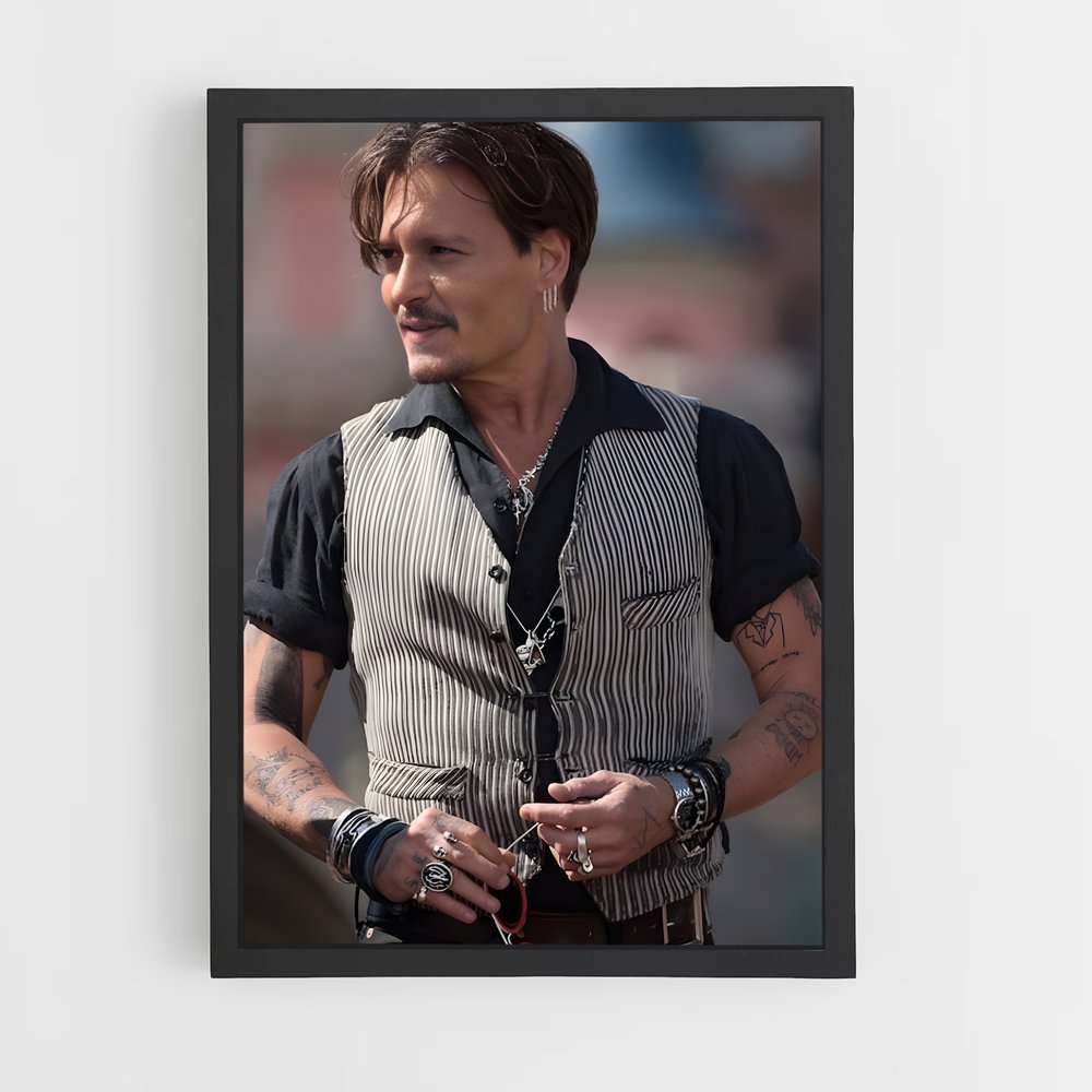 ap-johnny depp-7 cadre Noir