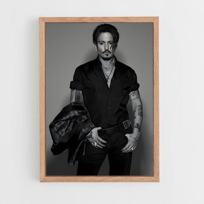 ap-johnny depp-8 cadre Bois clair