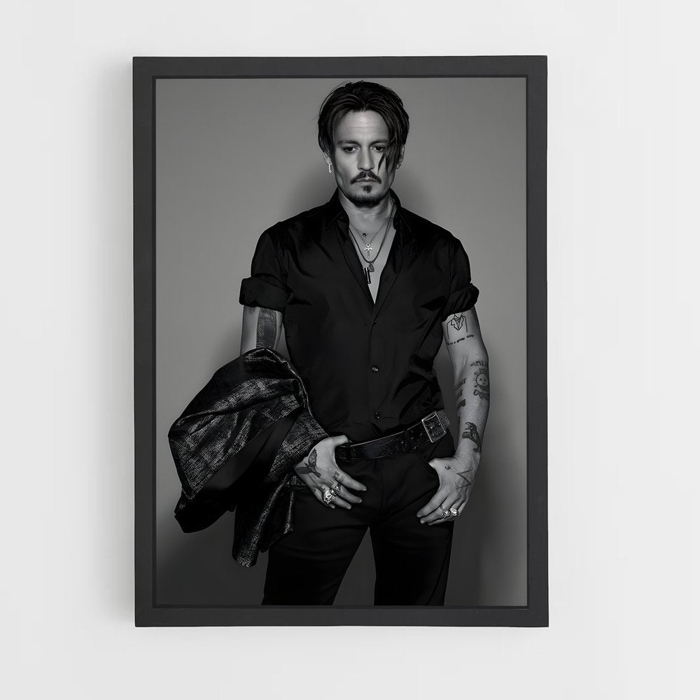 ap-johnny depp-8 cadre Noir
