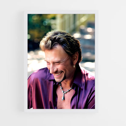 ap-johnny hallyday-6 cadre Blanc