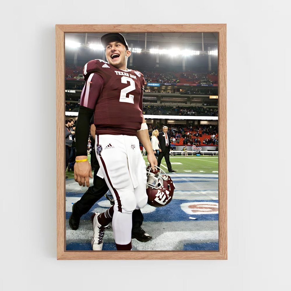 ap-johnny manziel-3 cadre Bois clair