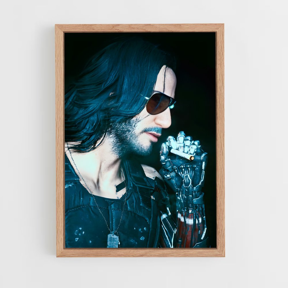 ap-johnny silverhand-4 cadre Bois clair