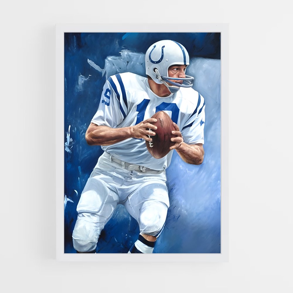 ap-johnny unitas-2 cadre Blanc