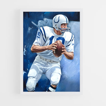 ap-johnny unitas-2 cadre Blanc