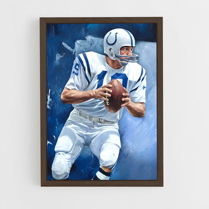 ap-johnny unitas-2 cadre Bois foncé