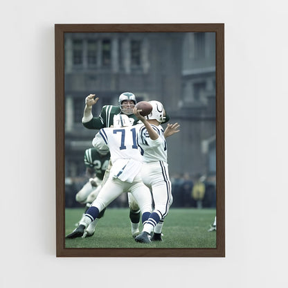 ap-johnny unitas-6 cadre Bois foncé