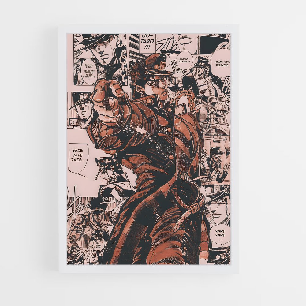 ap-jojos bizarre adventure-1 cadre Blanc