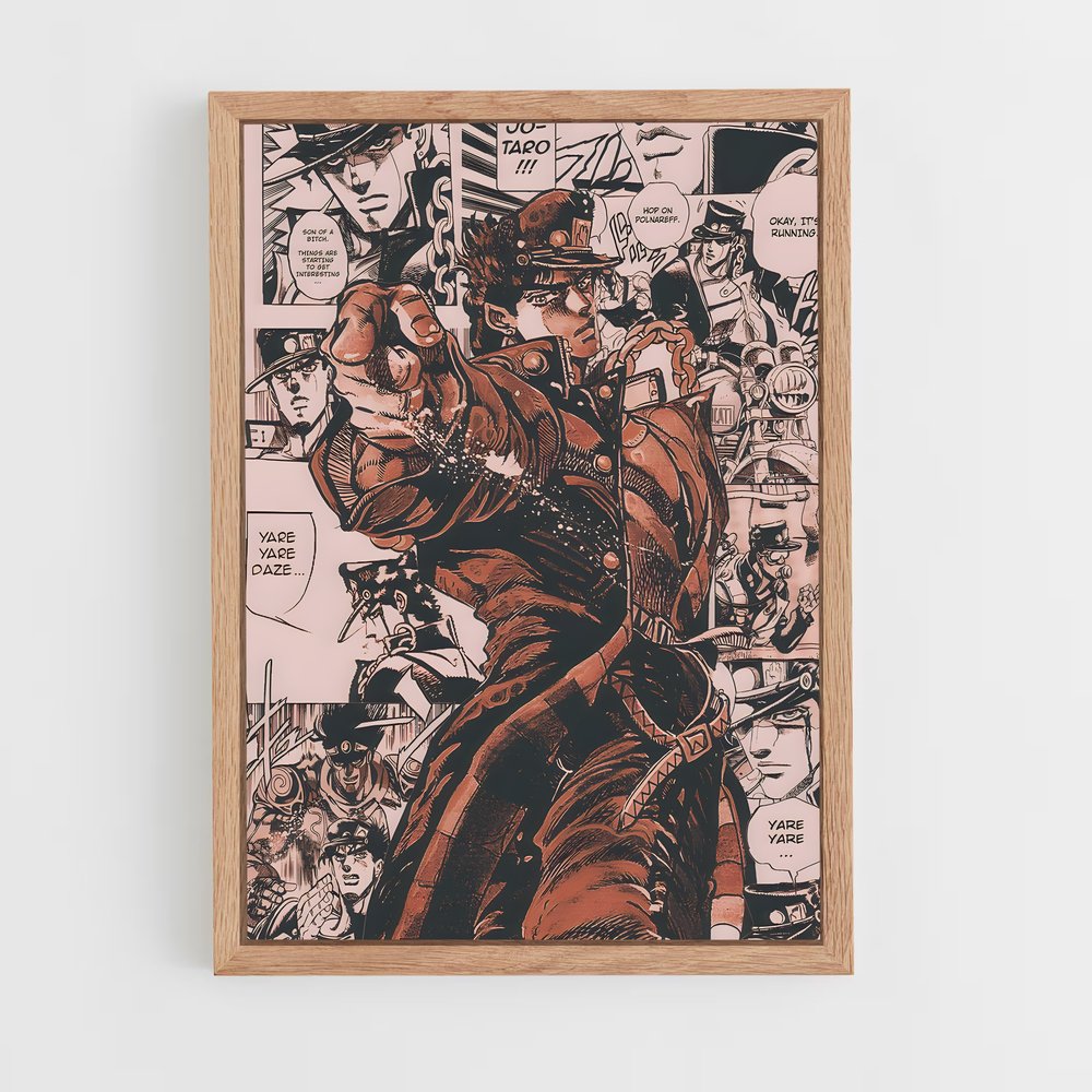 ap-jojos bizarre adventure-1 cadre Bois clair