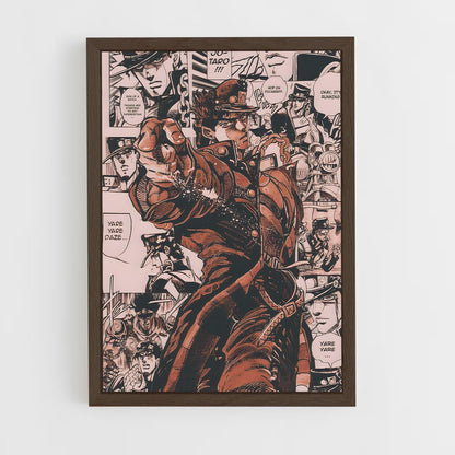 ap-jojos bizarre adventure-1 cadre Bois foncé