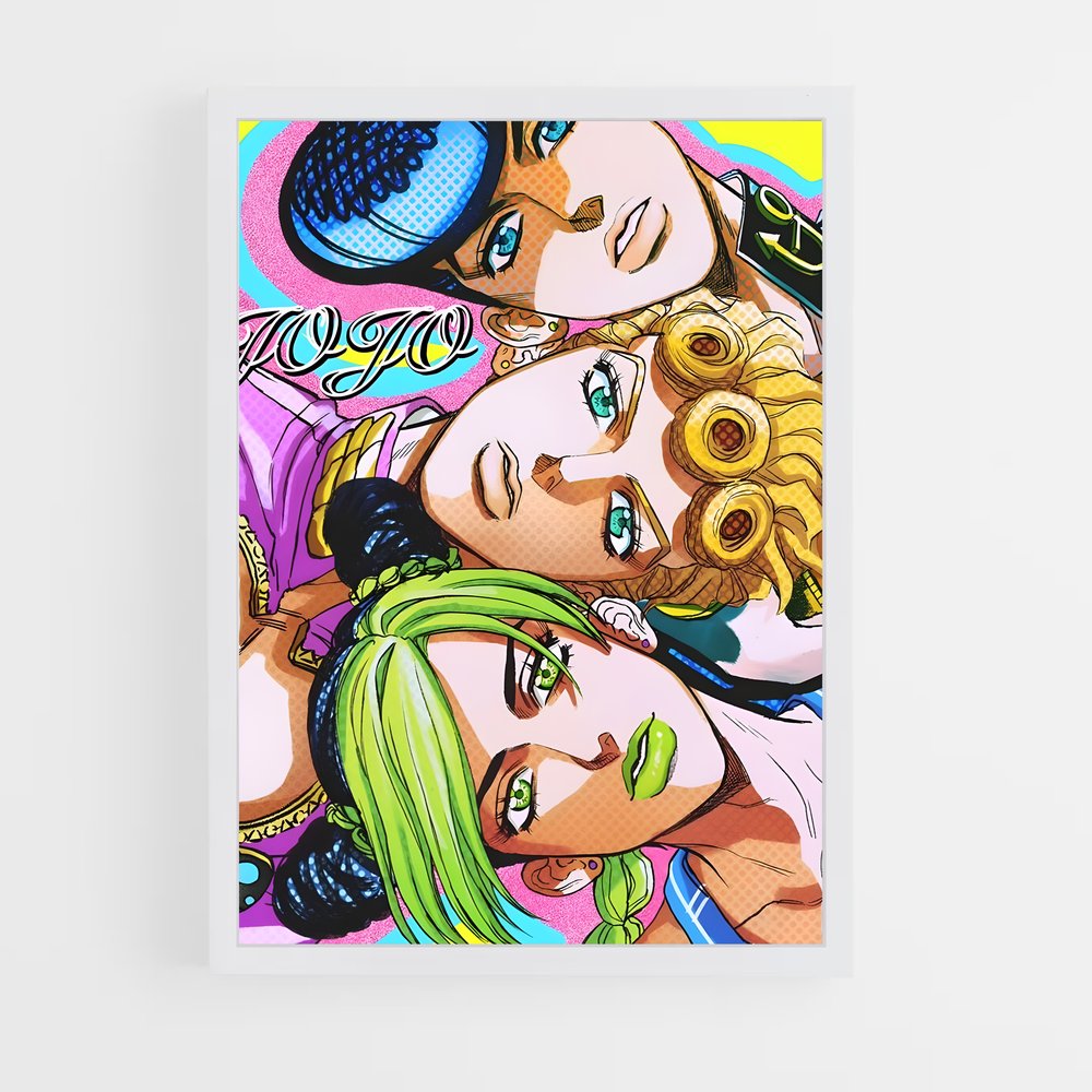 ap-jojos bizarre adventure-4 cadre Blanc