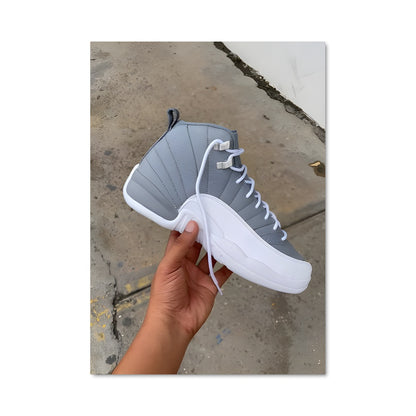 Poster Air Jordan 12 Wolf Grey