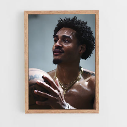 ap-jordan poole-1 cadre Bois clair