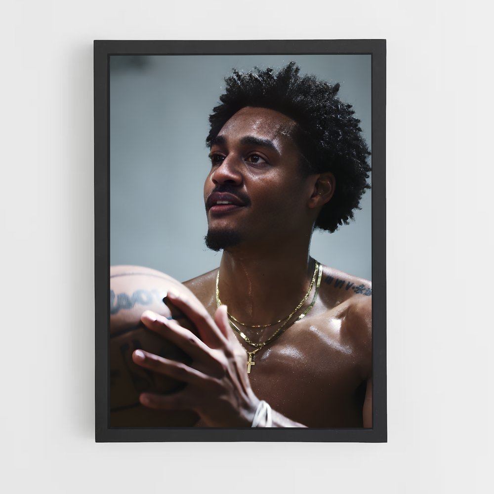 ap-jordan poole-1 cadre Noir